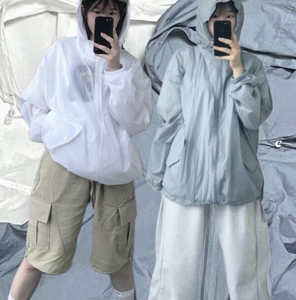 틴스튜디오,shun 오버핏 썸머 후드 바람막이