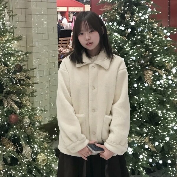 틴스튜디오,keemy 양털 뽀글이 카라 자켓