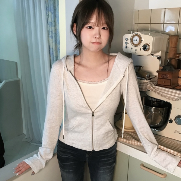 틴스튜디오,[당일발송] keemy 썸머 슬림 후드집업