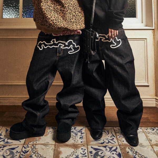 틴스튜디오,THIRSTY ANGEL BAGGY JEAN