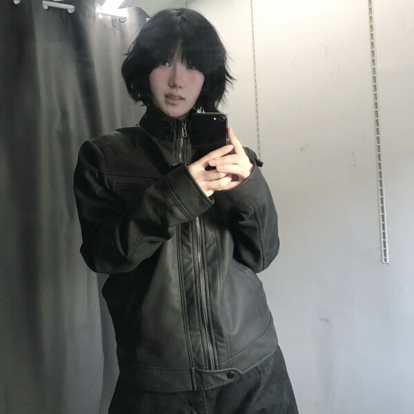 틴스튜디오,shun 스트릿 레더 자켓