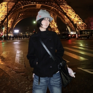 shun 슬림핏 더블 코트